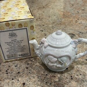 1993 Precious Moments “Friendship Hits the Spot” Mini Teapot